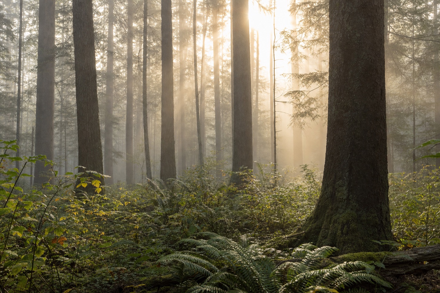 Forest at dawn