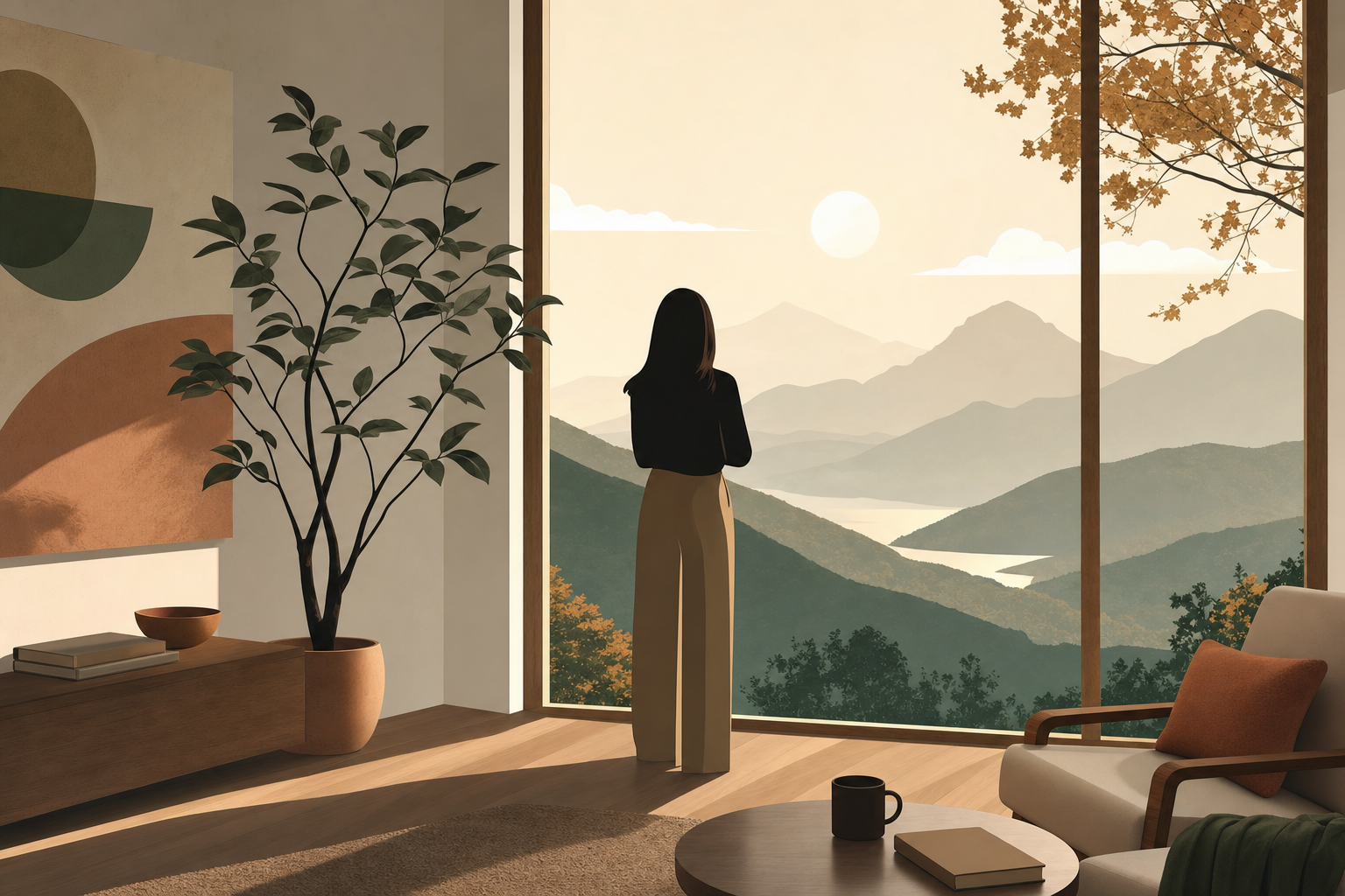 習慣と環境のイラスト